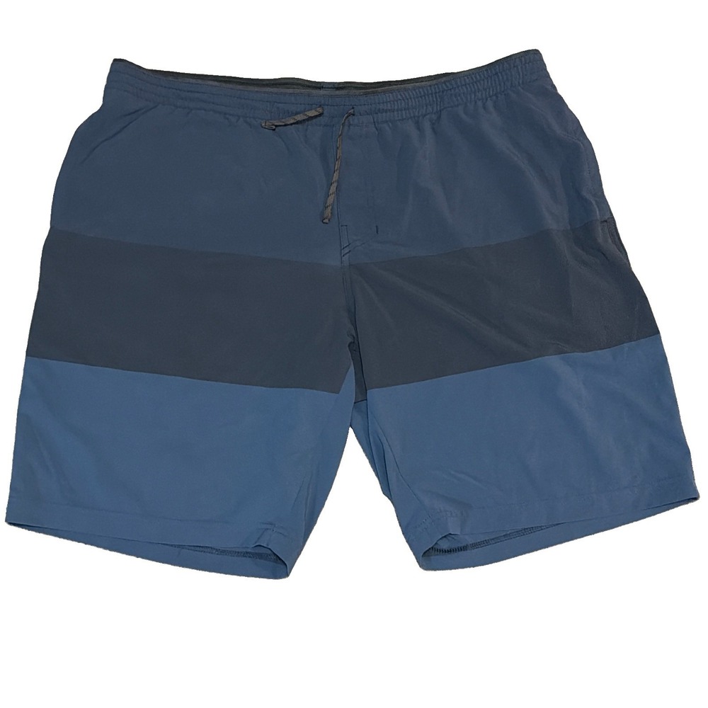 Kuhl Men's Vantage Shorts Hybrid Blue Colorblock Wicking 2XL (40-46x10)  #5244